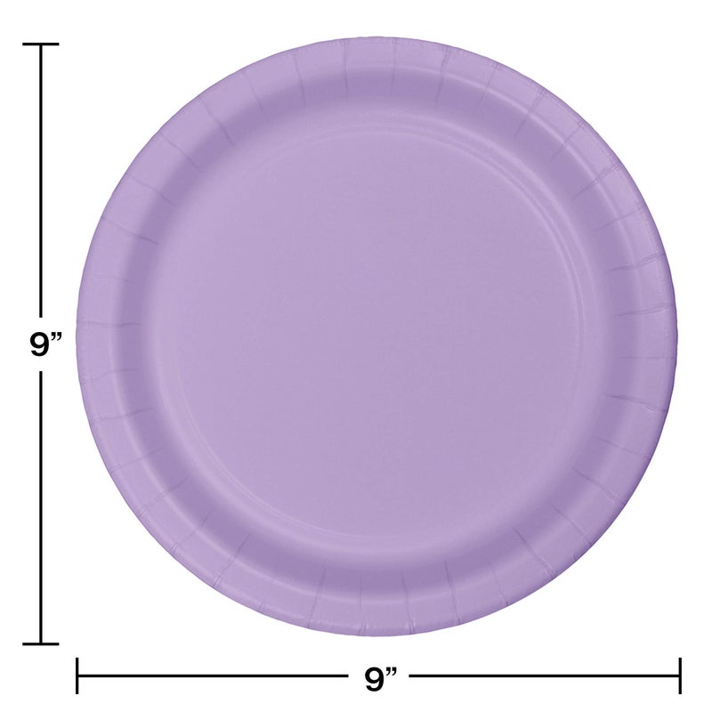 Creative Converting Luscious Lavender Purple Paper Plates, 24/Pack (47193B) - Image 2